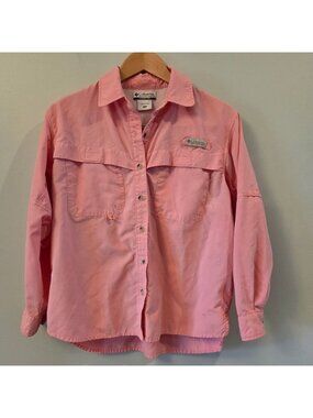 Columbia Pink Fishing Performance Button Down, PM
